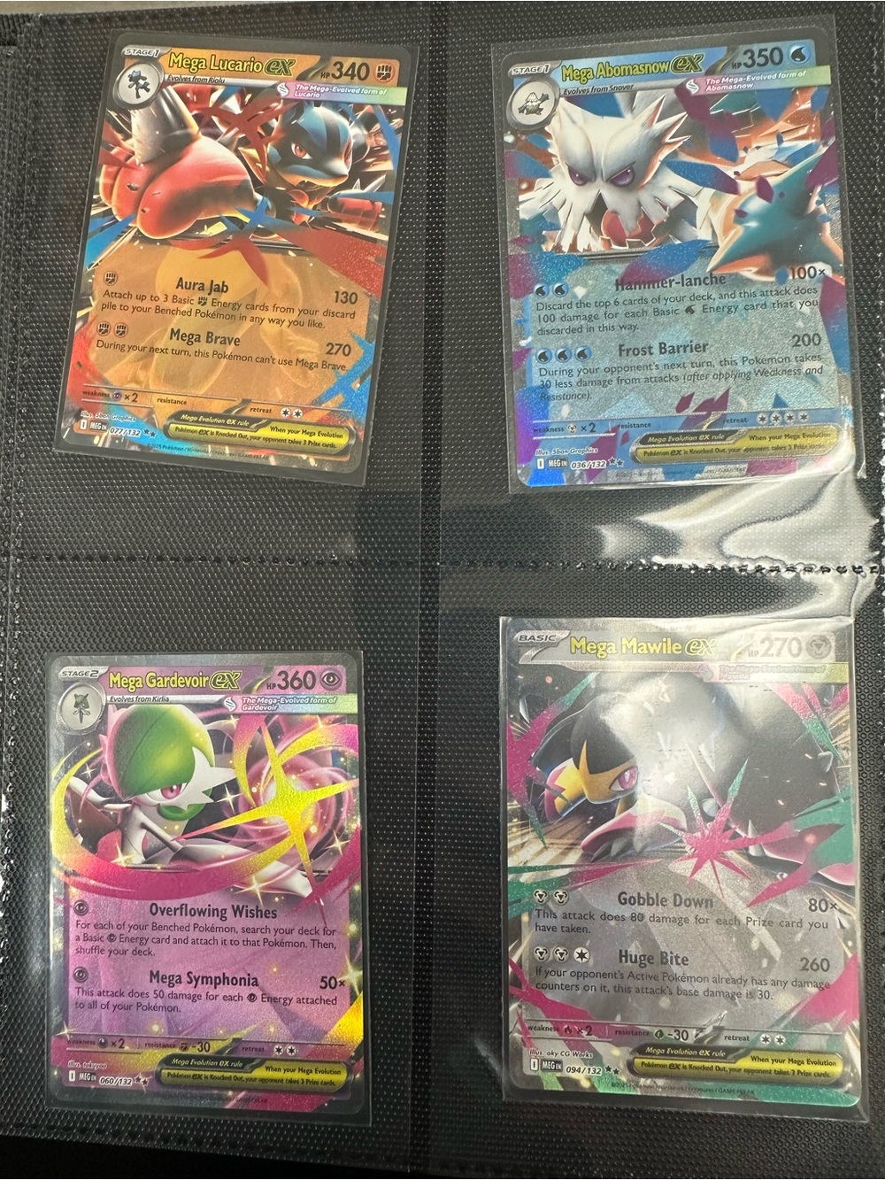 Pokémon TCG EX Holo Card Lot of 11 Lucario, Abomasnow,Gardevoir, Mawile,Venusaur
